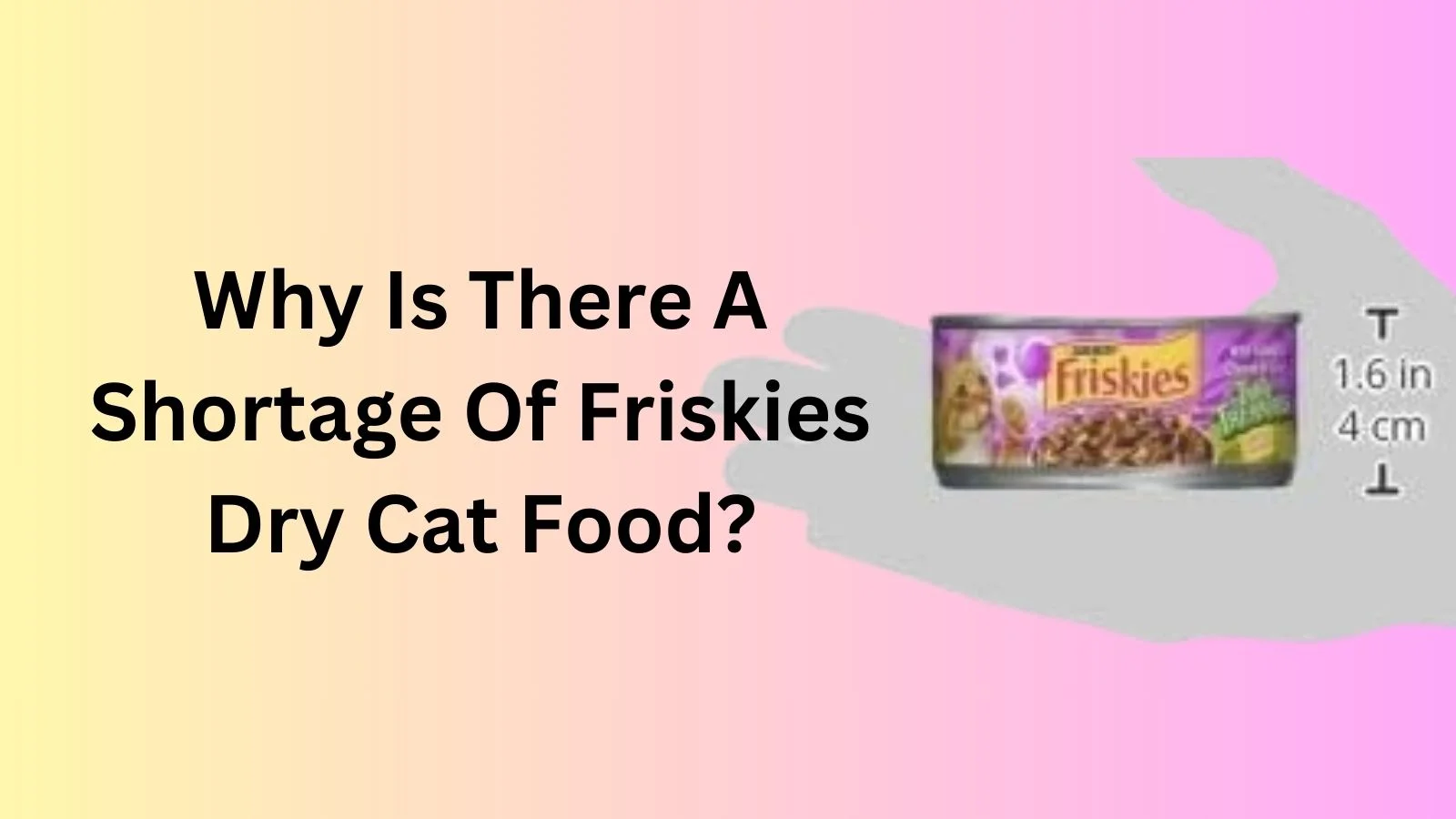 Why Is There A Shortage Of Friskies Dry Cat Food