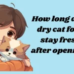 how long does dry cat food stay fresh after opening