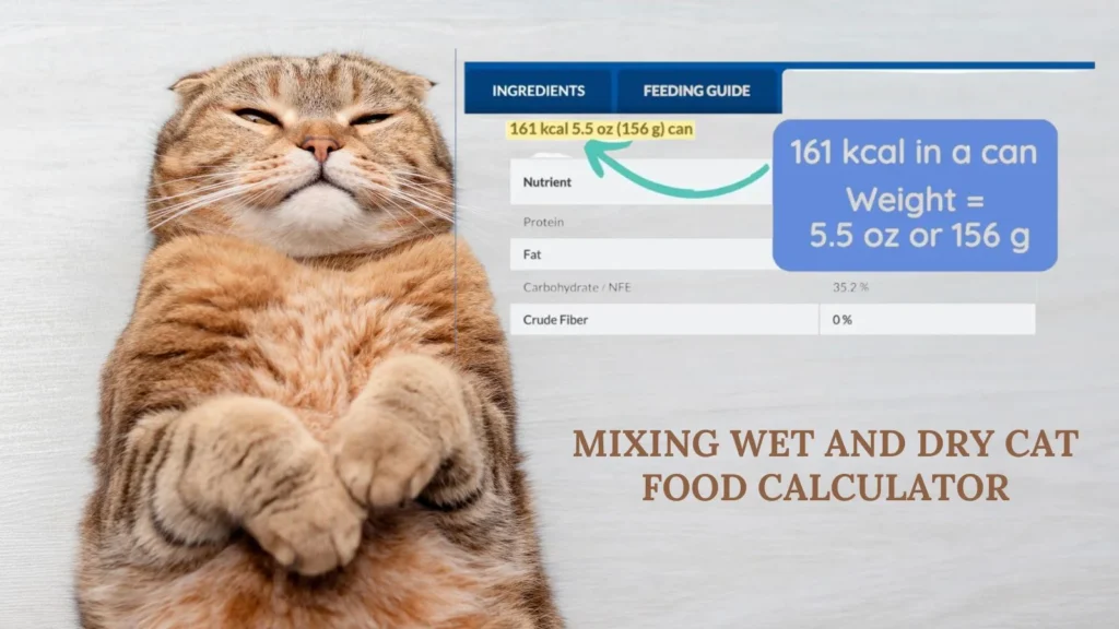 Mixing Wet And Dry Cat Food Calculator